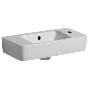 Geberit Selnova 1 Right Hand Tap Hole Handrinse White Basin With Shelf Surface