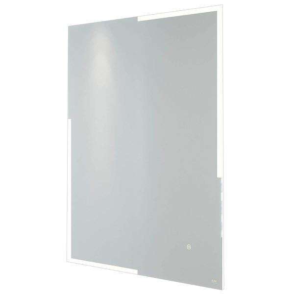 RAK Citrine Borderlit LED Illuminated Mirror with Demister Pad and Shaver Socket - 600 x 800mm