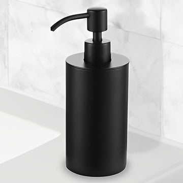 Tuskan Tiles JTP VOS 220ml countertop soap dispenser with sleek design and pump for easy soap dispensing.
