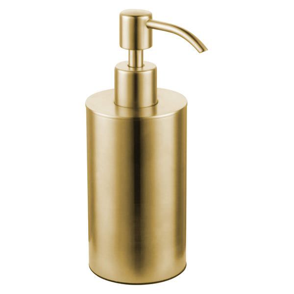 Tuskan Tiles JTP VOS 220ml countertop soap dispenser with pump for kitchen or bathroom use, white plastic design