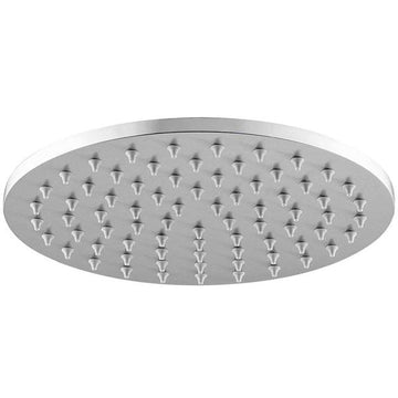 Aqua Edition Round Fixed Rain Shower Head - Polished Chrome - 1 Spray Mode