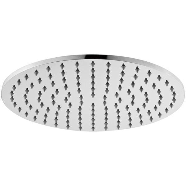 Aqua Edition Round Fixed Rain Shower Head - Polished Chrome - 1 Spray Mode