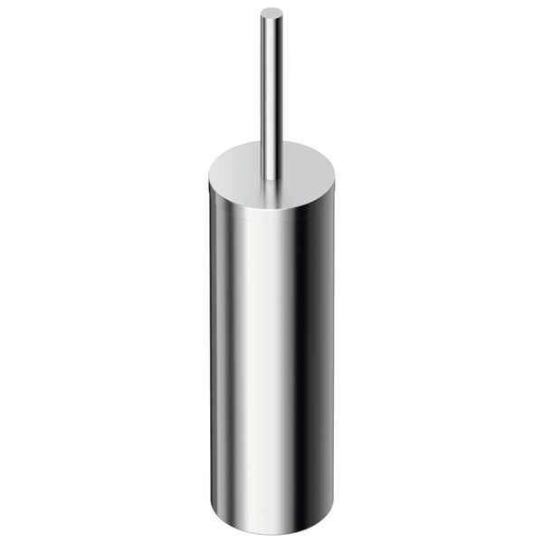 Ideal Standard IOM toilet brush with stainless steel container, modern bathroom cleaning set from Tuskan Tiles.