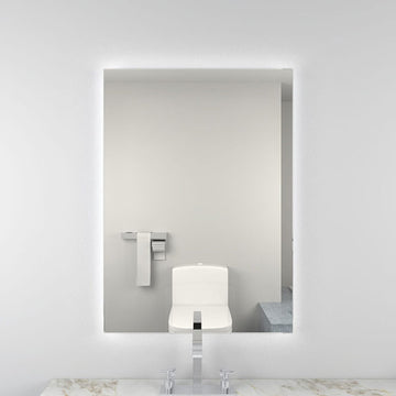 Kartell K-Vit Como Rectangular Backlit LED Mirror with Shaver Socket and Demister - 500 x 700mm