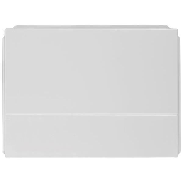 Twyford Endurance straight white bath end panel with twin skin polystyrene, 700mm wide, for modern bathroom baths.