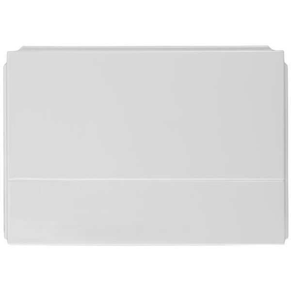 White Twyford Endurance straight bath end panel in twin skin polystyrene, designed for 700mm wide baths.