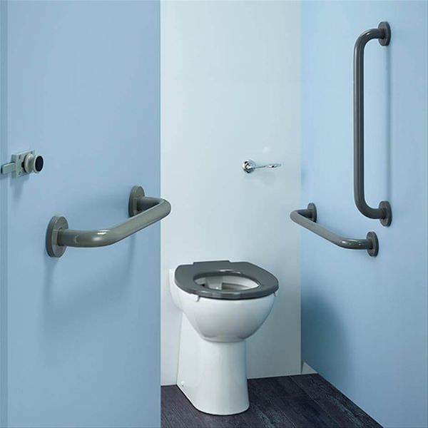 Armitage Shanks DocM Contour-21 Plus rimless back-to-wall toilet pack with sleek design and modern style.