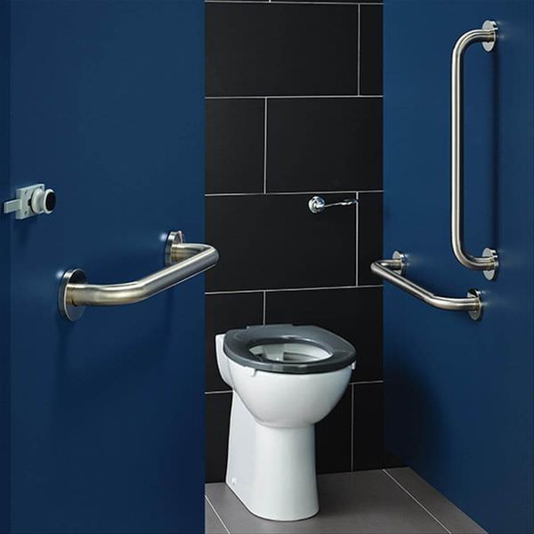 Armitage Shanks DocM Contour-21 Plus rimless back to wall toilet pack, modern design with sleek white ceramic finish.