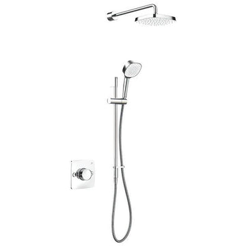 Mira Evoco Chrome Thermostatic Dual Outlet Mixer Shower Set