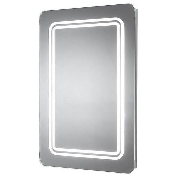 Sensio Shannon Rectangular Frontlit Illuminated Mirror with Concealed Shaver Sockets - 500 x 700mm