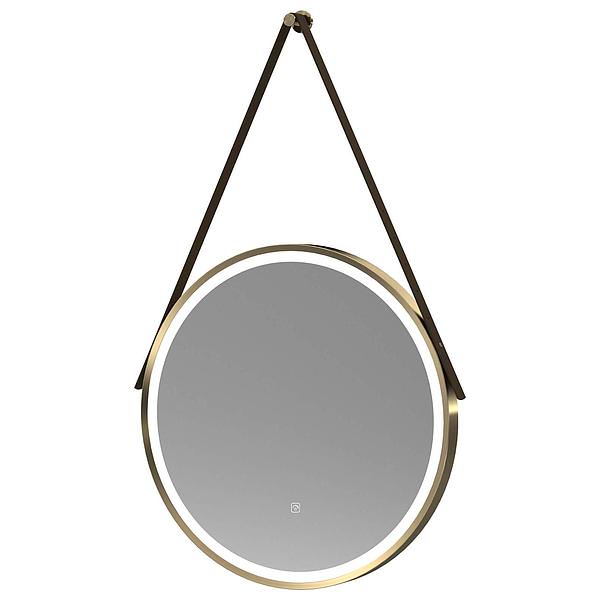 Hudson Reed Salana Round Dimmable LED Borderlit Mirror with Demister Pad and Strap