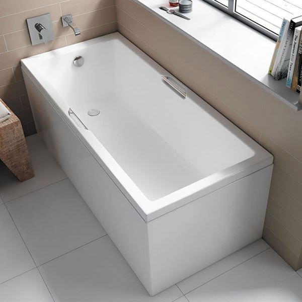 Carron Integra 5mm Acrylic 1500 x 700mm Single Ended Bath With Twin Grips - Tuskan Tiles