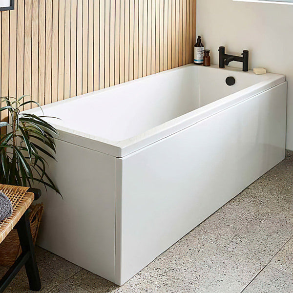 Kartell K-Vit Spirit Single Ended Gloss White Standard Bath - Encapsulated Board - 1700 x 700mm