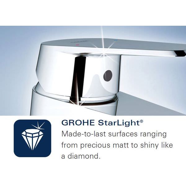 Grohe Eurocube Contemporary Manual Exposed Bar Shower Valve - Chrome - 1 Control