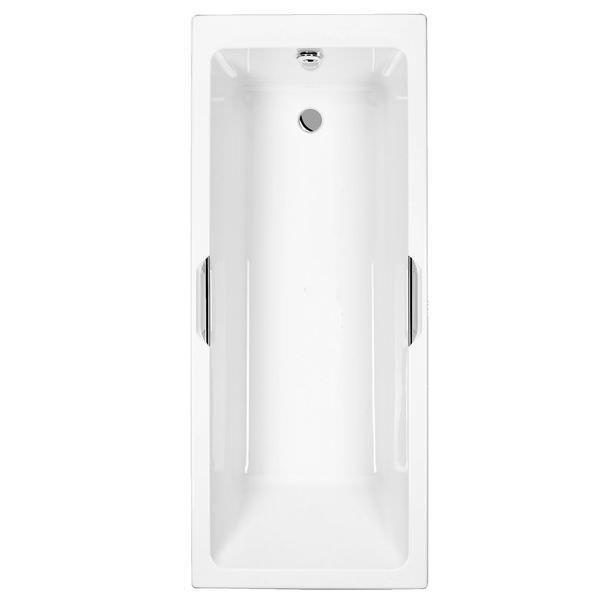 Carron Quantum Integra Single Ended 5mm Acrylic Bath 1600 x 700mm - Twin Grips Included