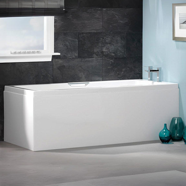 Carron Quantum Integra Single Ended 5mm Acrylic Bath 1600 x 700mm - Twin Grips Included