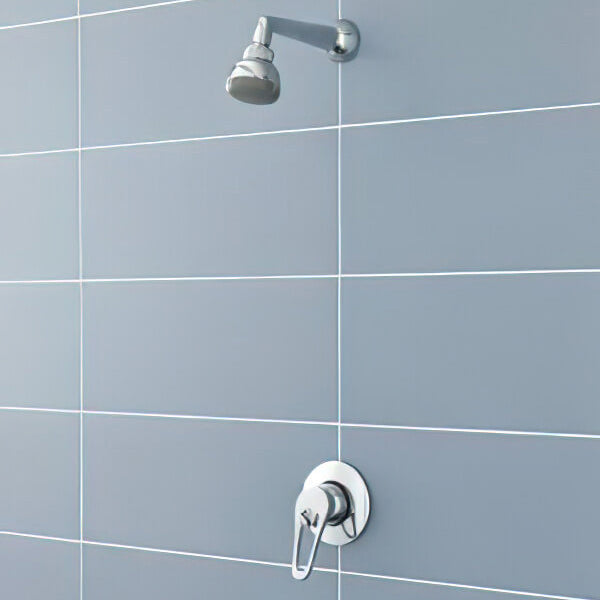 Nuie Ocean Chrome Round Contemporary Manual Shower Valve - 1 Outlet - 1 Control
