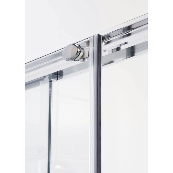 Lakes Classic Semi-Frameless Sliding Shower Door - Aluminium Profile