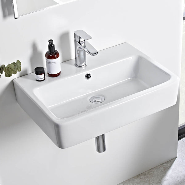Tavistock Q60 575mm White Ceramic Basin