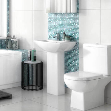 Nuie Asselby 1 Tap Hole White Basin