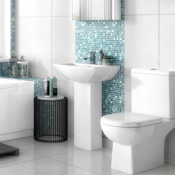 Nuie Asselby 1 Tap Hole White Basin