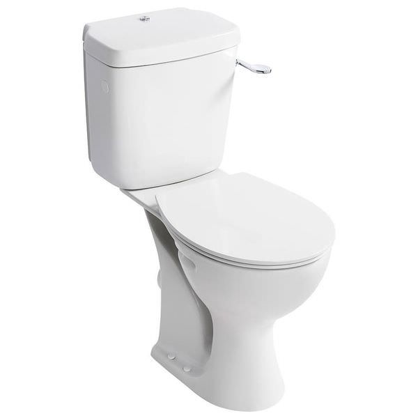 Armitage Shanks Sandringham-21 raised height close-coupled WC pan, 385x750mm, bathroom ceramic toilet for modern bathrooms