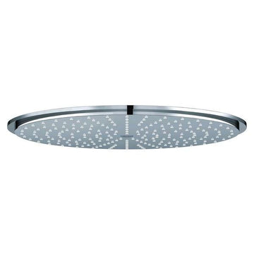 Grohe Ondus Round Chrome Shower Head with Ball Joint - 310 x 310mm - Single Spray Mode