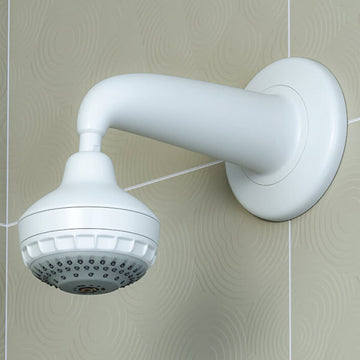 Aqualisa Varispray Contemporary Round Fixed Shower Head with Arm - Multi-Spray - 90 x 90mm