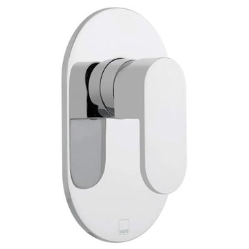 Vado Life Contemporary Concealed Manual Chrome Shower Valve - Oval Trim - 1 Control