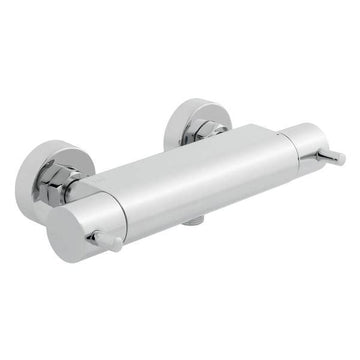 Vado Celsius Chrome Thermostatic Exposed Bar Shower Valve - 1 Outlet - 2 Control