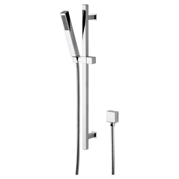 Hudson Reed Kubix Contemporary Adjustable Slide Rail Kit - Chrome - 685mm High
