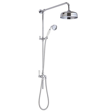Hudson Reed Victorian Rigid Riser Kit with Diverter - 192 x 1260mm