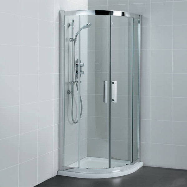 Ideal Standard Synergy Two Door Sliding Quadrant Shower Enclosure 900 x 900mm - Aluminium Frame