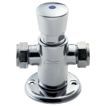 Deva Non-Concussive Exposed Round Chrome Manual Pre-Set Valve