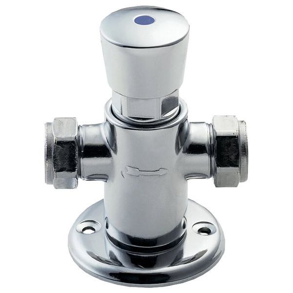 Deva Non-Concussive Exposed Round Chrome Manual Pre-Set Valve
