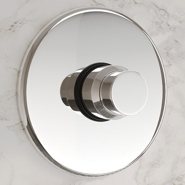 Deva Non-Concussive Recessed Manual Pre-Set Shower Valve - Chrome - Round Trim