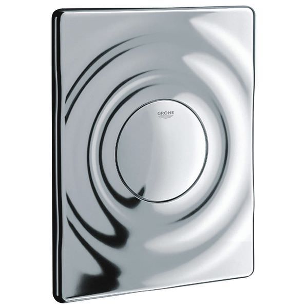 Grohe Surf Pneumatic Single Flush Plate and Button - Chrome - 156 x 197mm