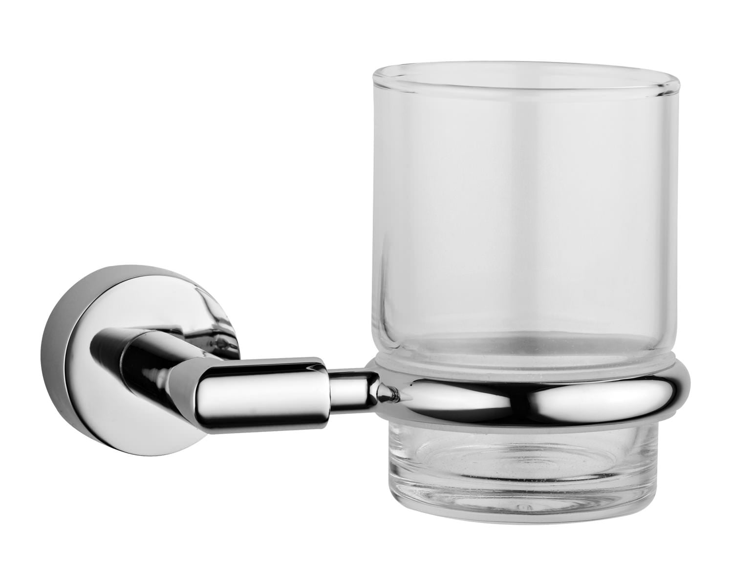 Chrome VitrA Minimax toothbrush holder mounted on bathroom wall with a sleek, modern design.