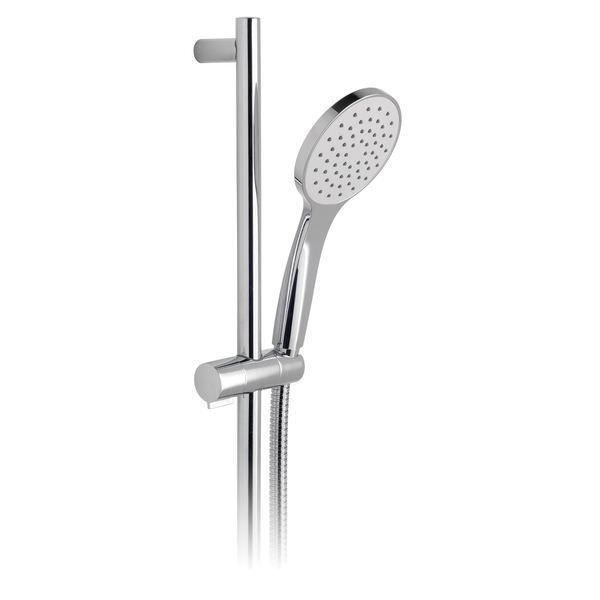 Vado Atmosphere Air Injected Chrome Shower Rail Kit - Adjustable Brackets - 900mm High