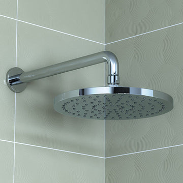 Vado Saturn Chrome Round Fixed Shower Head - 1 Spray Mode - 254 x 254mm
