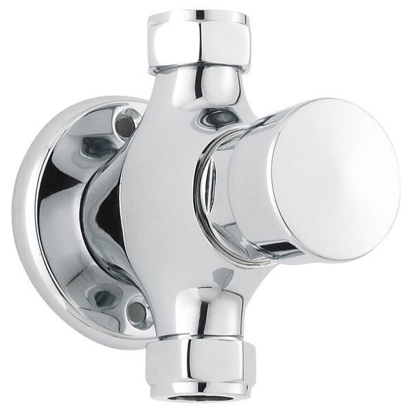 Nuie Commercial Exposed Non-Concussive Shower Valve - Chrome - 1 Outlet and Control
