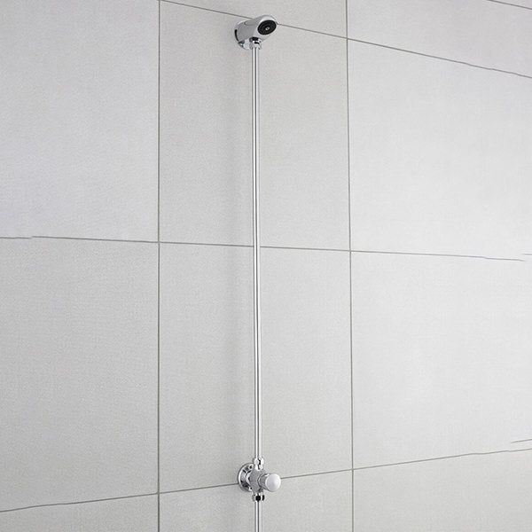 Nuie Commercial Exposed Non-Concussive Shower Valve - Chrome - 1 Outlet and Control