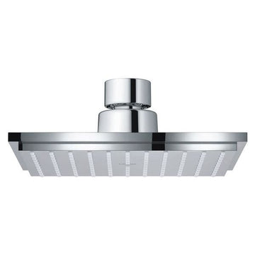 Grohe Euphoria-Cube Square Chrome Overhead Rainshower with Ball Joint - 150 x 150mm - Single Spray