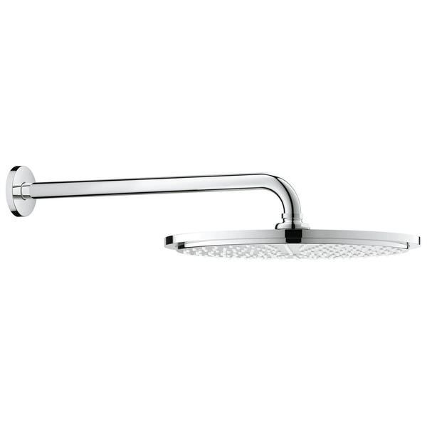 Grohe Cosmopolitan Chrome Round Rain Shower Head with Arm - Swivel - 310 x 310mm