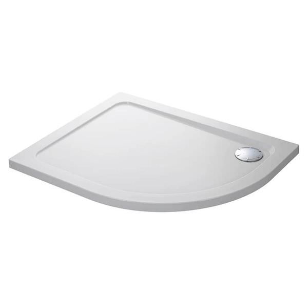 Mira Flight Low Profile Offset Quadrant Shower Tray with Waste - ABS Acrylic Capped Stone Resin