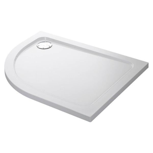 Mira Flight Low Profile Offset Quadrant Shower Tray with Waste - ABS Acrylic Capped Stone Resin