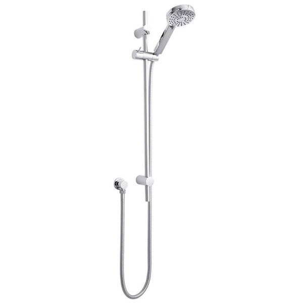 Hudson Reed Chrome Slider Rail Kit - Multi-Function Handset - 720mm High