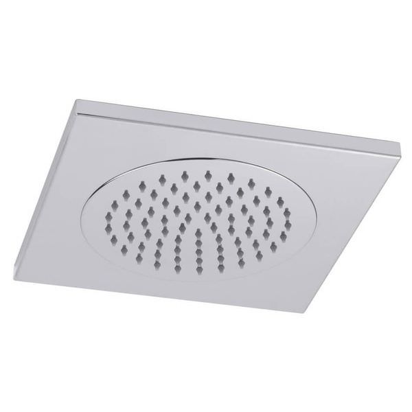 Hudson Reed Square Fixed Ceiling Tile Shower Head - Chrome - Stainless Steel - 1 Spray Mode