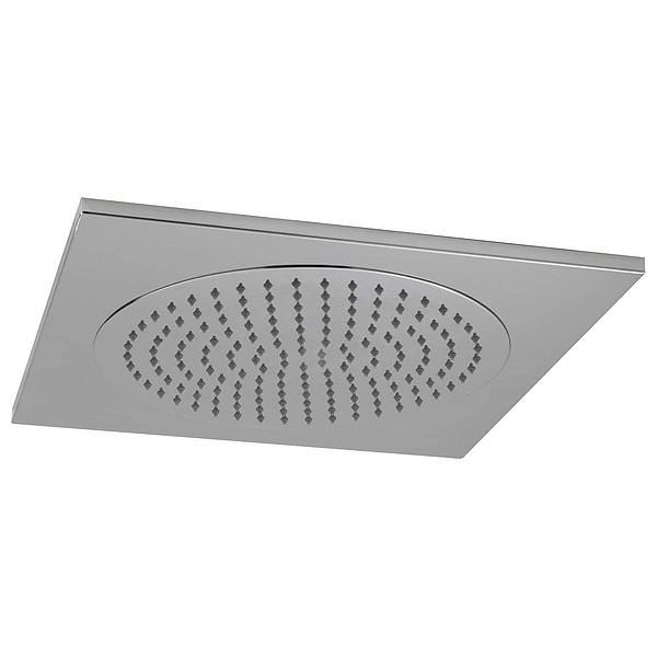 Hudson Reed Square Fixed Ceiling Tile Shower Head - Chrome - Stainless Steel - 1 Spray Mode