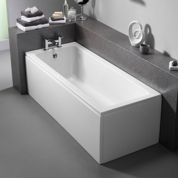 IMEX Quadro 1500 x 700mm Corner White Single Ended Bath